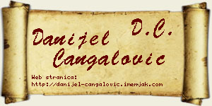 Danijel Čangalović vizit kartica